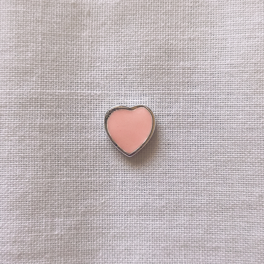 Baby Pink Color Heart Charm