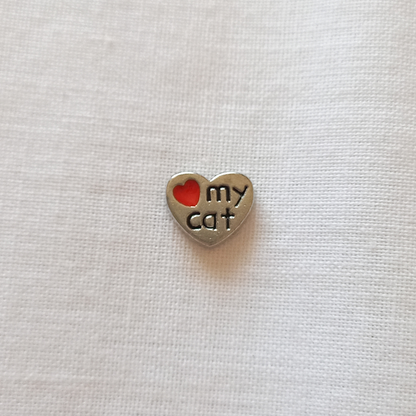 "Love My Cat" Word Charm