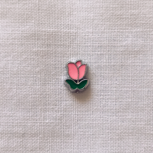 Pink Rose Charm