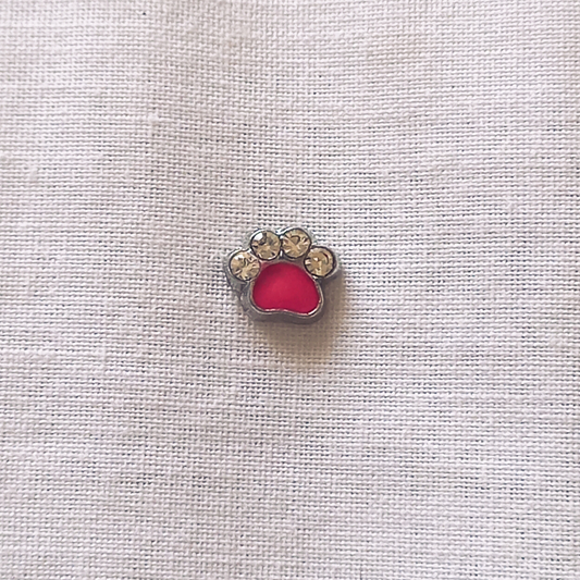 Small Pink Paw Charm