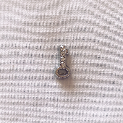 Key With Stones Charm