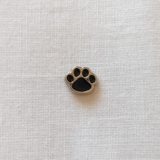 Small Black Paw Charm