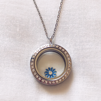 Blue Daisy Charm