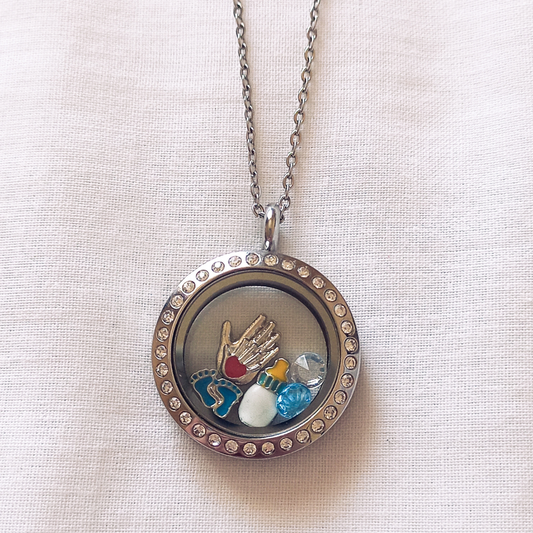 Blue Baby Pre-Made Locket