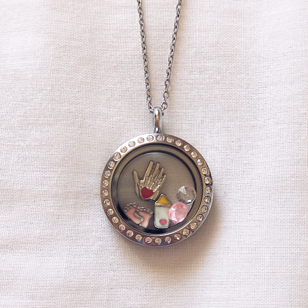 Pink Baby Pre-Made Locket