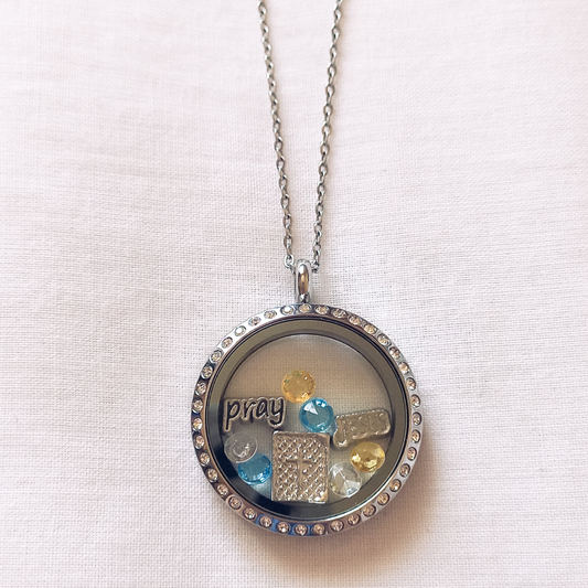 Our "Pray" Pre-Made Locket